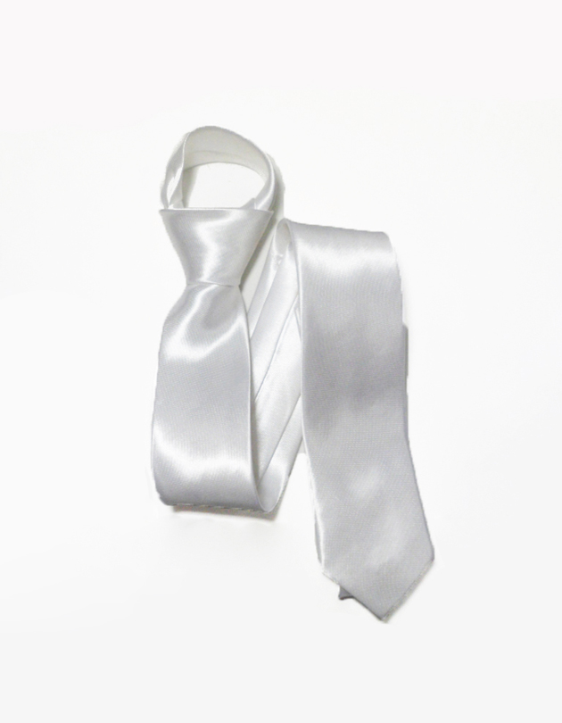Skinny Tie in White